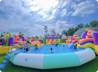 Hồ phao liên hoàn nhiều màu tại Hodota